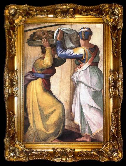 framed  Michelangelo Buonarroti Judith and Holofernes, ta009-2